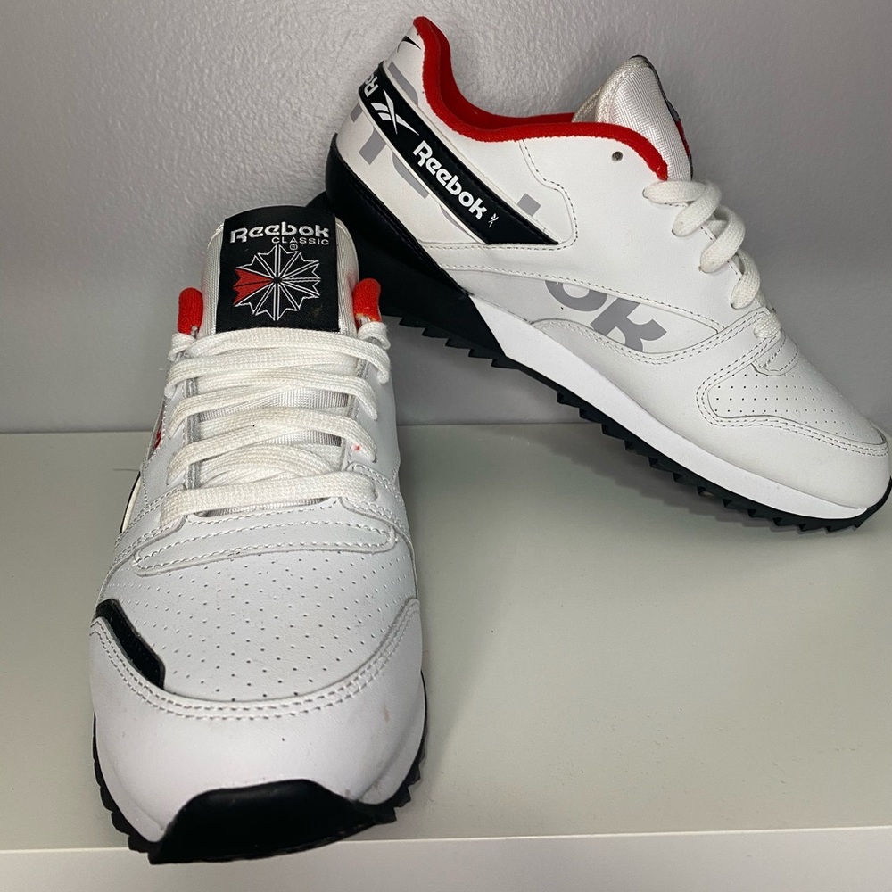White Reebok trainers